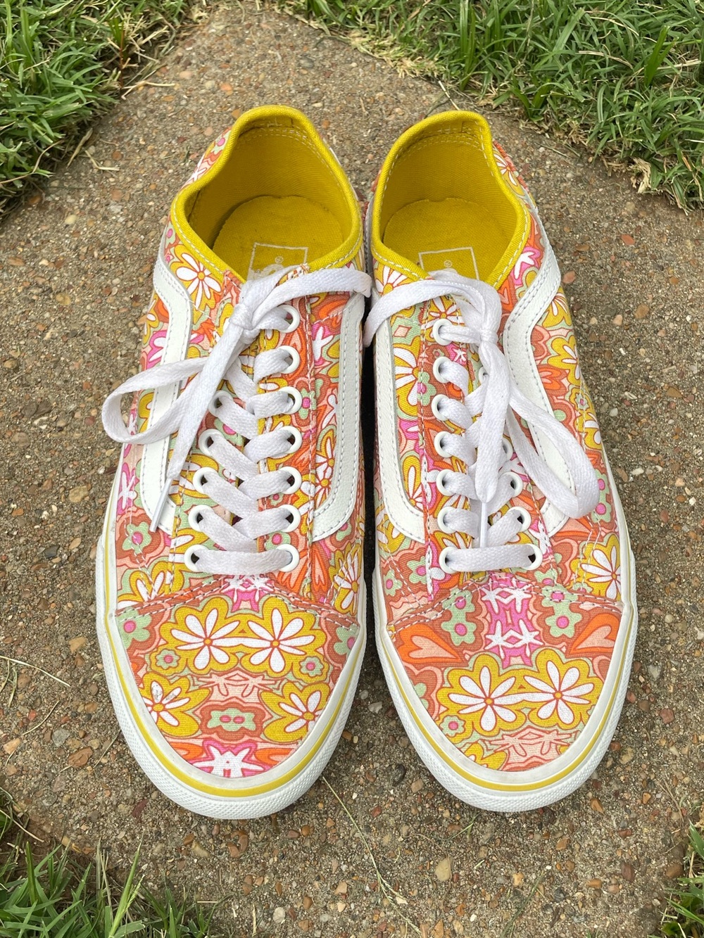 Vans Floral Canvas Lace-Up Sneakers